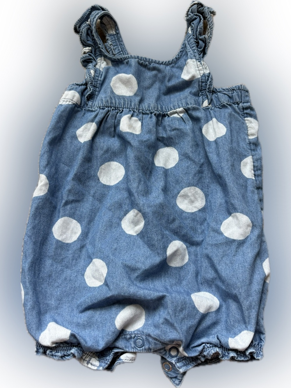 Carter's Light Blue Polka Dot Romper